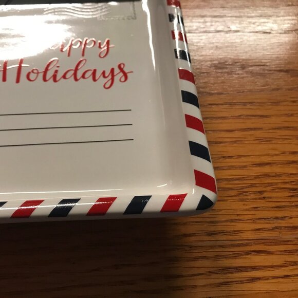 NIB TEMP-TATIONS by TARA Red Cardinal tray HAppy Holidays - Picture 5 of 6